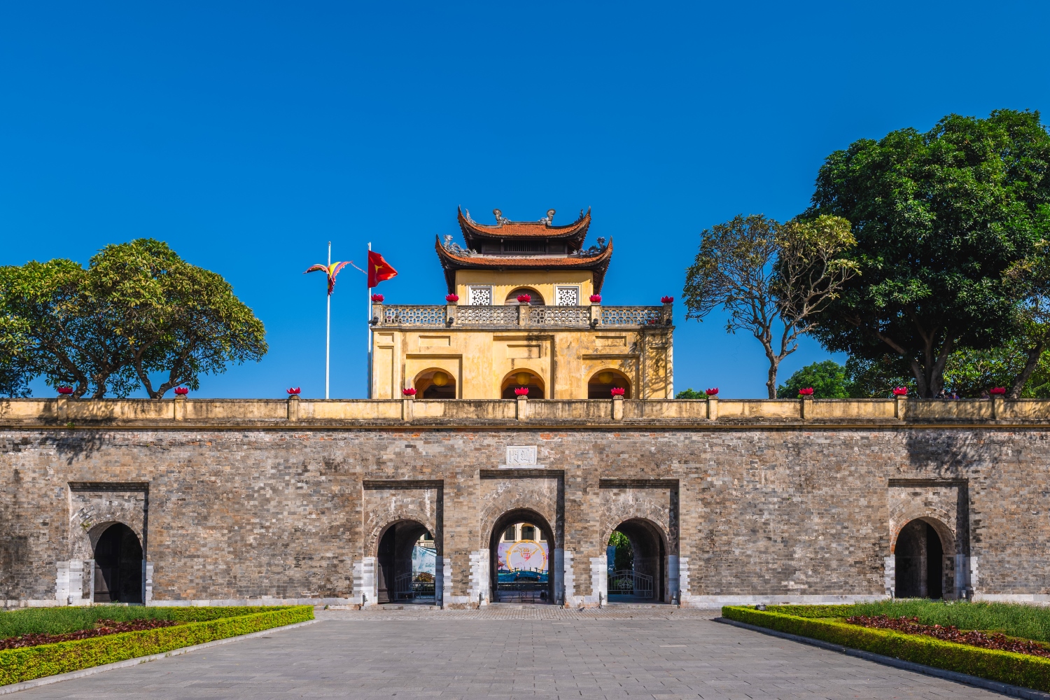 ハノイにあるタン・ロン皇城遺跡の中心地