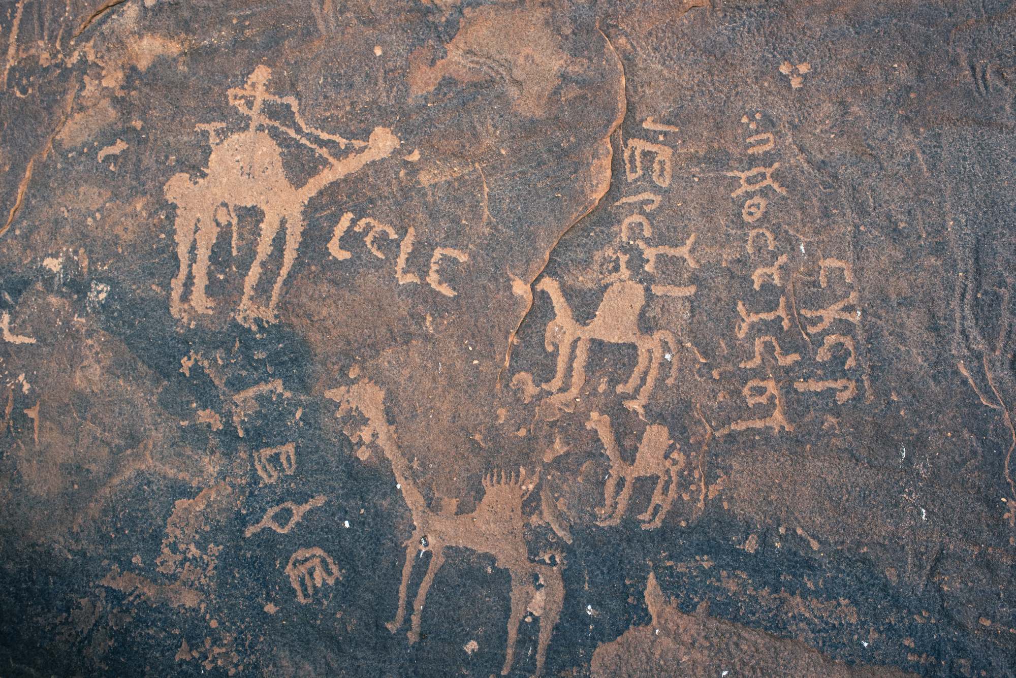 サウジアラビアのハーイル地方にある壁画