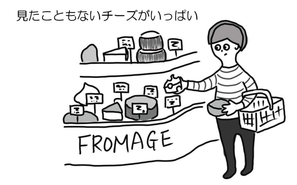 見たこともないチーズがいっぱい