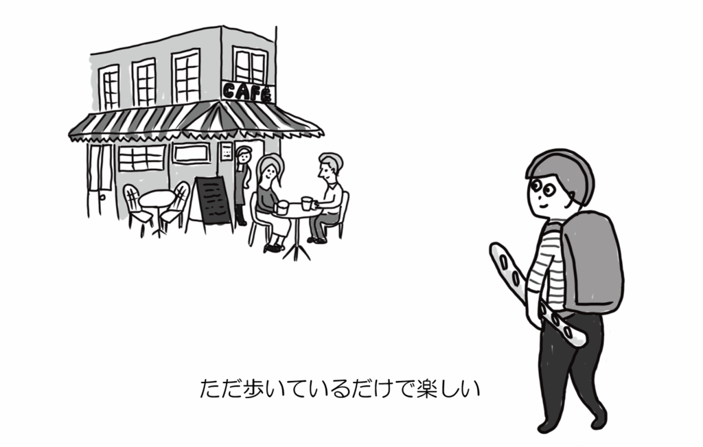 ただ歩いているだけで楽しい